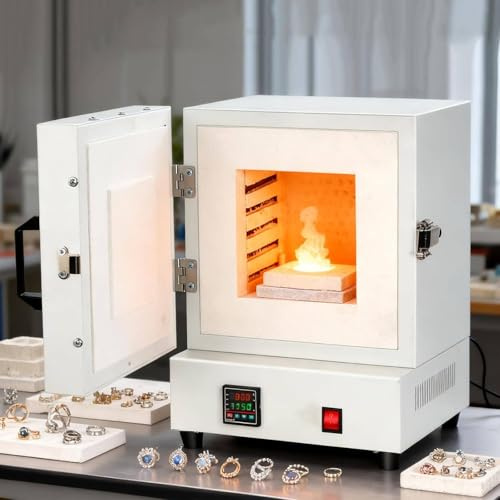 Four électrique 2000 W, four à moufle électrique de laboratoire pour céramique, four à moufle électrique fermé de laboratoire 0–1150°C, four à haute température fermé de laboratoire,poêles électriques