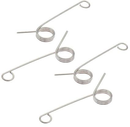 Forgekael 4pcs Stainless Steel Rear Transmission Gearbox Torsion Spring Compatible With RC Car Models CW-01 CW01 Chassis Aftermarket