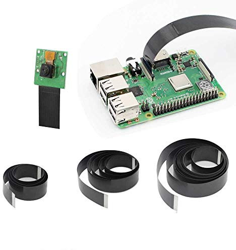GeeekPi Raspberry Pi Kamera kabel 15Pin Flachband kabel,1,0 mm Abstand,Flex kabel 50cm / 100cm / 200cm Raspberry Pi 4B,3B+,3B,2B (Nicht Pi Null) (3er Pack)