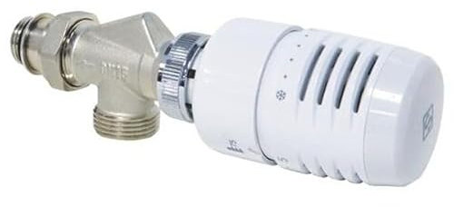 Somatherm - Corps de robinet + tête thermostatique - Tête thermostatique VT 0,38 + Corps équerre inversée Mâle 3/4 EK et Femelle 1/2 (15/21) - Somatherm