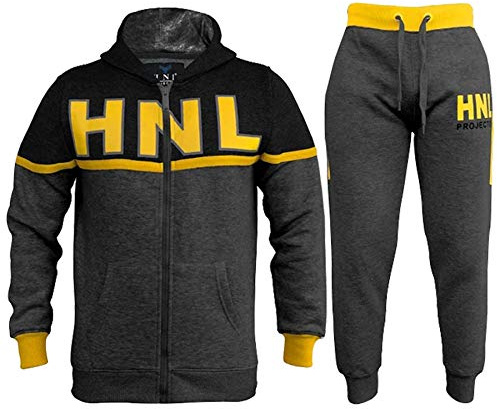 A2Z 4 Kids® Kids Boys Girls Tracksuit Designer's HNL Projection Print Zipped Top Hoodie & Botom Jogging Suit Joggers New Age 7 8 9 10 11 12 13 Years