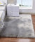 HARESLE Waschbarer Teppich, Hochflor Kunstfell Teppich,Weich Flauschiger Teppiche,Grau Fell Kinderzimmer,Moderner Fell für Stühle Wohnzimmer (Grau/60x90cm)