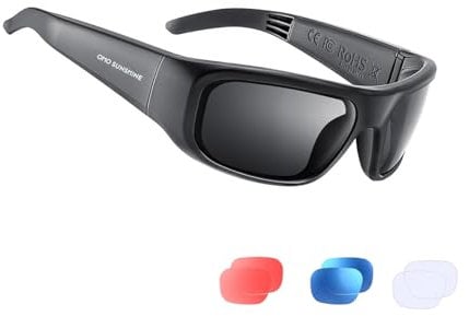OhO sunshine Audio Sunglasses,Voice Control and Open Ear Style Listen Music and Calls with Volumn UP and Down, Bluetooth 5.0 Smart Glasses and IP44 Waterproof Feature for Outdoor Sports