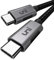 uni USB C zu USB C Kabel 2m, USB C Ladekabel [5A] bis 100W, mit geflochtenem Nylonkabel, für iPhone 15/15 Plus/15 Pro, MacBook Pro, iPad Pro, Galaxy S10, Pixel 3/3XL, Nexus 6P, Switch usw.
