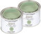 Bianco Shabby Pintura a la Tiza para Todas las Superficies - 2 x 500ml Chalk Paint Verde Salvia Mate para Muebles de Madera - Interior & Exterior