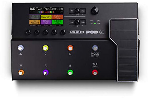 LINE 6 POD GO 990602505 Guitar Audio Interface Portable - Headphone Jack (Black)