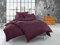 Bettwaesche-mit-Stil warme Fein Flanell Winter Bettwäsche brombeer Uni/einfarbig 240x220 + 2X 80x80 cm - 100% Baumwolle