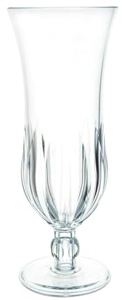 We Can Source It Ltd - Hurricane Cocktail Crystal Polycarbonate Glass Virtually Unbreakable 385ml/13oz - 4 Glasses