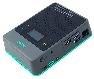 PI-TOP [4] DIY Edition - Raspberry Pi 4 Case with Fan, 5 Hour Internal Battery, Mini OLED Screen and Integrated Speaker