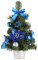 Brussel 1 Pc Mini Artificial Christmas Tree Potted Glittery Ball Tabletop Christmas Tree Festival Holiday Decoration Blue