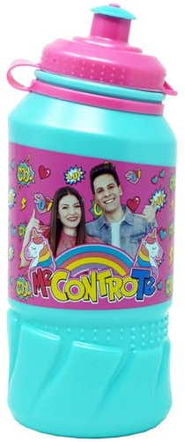 Isola Party Borraccia con beccuccio in polipropilene 400 ml Me contro te multicolore (Verde Acqua)