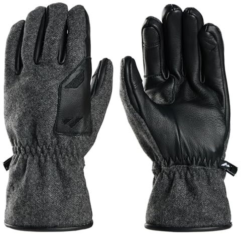 Zanier Unisex Austrian Loden Handschuhe, Anthracite, 7