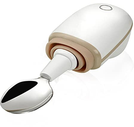 RGHS Parkinson Spoon for Hand Tremor, Steady Spoon and Fork with Self Stabilizing Smart Lift Kit, for Parkinsons Patients or Tremors Sufferers