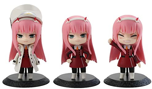 Anime Q Figur Darling in der FRANXX Figur, Zero Two 9.5-10cm PVC Modell Action Figur Desktop Ornaments Sammelnswert