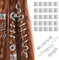 28 Pièces Perles De Cheveux Vikings Spiral Coils,Perles Dreadlocks En Métal,Bijoux Cheveux Tresse en Métal,Bijoux Spirales Pour Cheveux Style Viking Pour Hommes Femmes(Argent)