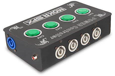 MOKA SFX 4 Channels Power Controller Mini Console Stage Machine DJ Controller Portable Console for CO2 Jet Machine