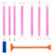 Bewudy 5D Diamond Art Painting Zubehör Stifte Set, 9pcs Diamantmalerei Stift Kunststoff Diamond Malstift Diamant Malerei Werkzeuge Für DIY Diamantmalerei Stickerei Nagelwerkzeug Painting Craft (rosa)