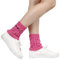 SHTGOI Damen Beinstulpen Knöchelwärmer Gestrickte BeinwäRmer Stulpen Kurz fußlose Beinsocken Winter Stricken Stulpen Eule Beinlinge Wolle BeinwäRmer Leg Warmers für Damen Mädchen 3 Paar Dunkelrosa