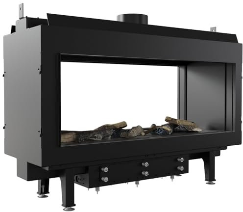 KRATKI Gaskamin LEO 100 Tunnel, Erdgas ∅ 100/150 8,2 kW, Einbau-Kamininsatz, Energieeffizienzklasse A, EEI 94,4