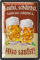 LANOLU Retro Blechschild Bier - lustige Schilder mit Sprüchen Bar Dekoration für Partykeller, Kneipen Bardeko für Stammtisch, Geschenkidee für Papa zum Vatertag, vintage Metallschild 20x30cm