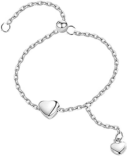 Anello Con Coulisse A Forma Di Cuore In Argento Sterling 925 Orecchini Con Nappa A Catena Ipoallergenica Per Donne, Regalo Di Compleanno Di Natale, Argento,Concord12