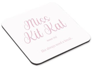 KIT KAT Useless Coworker Funny Novelty Office Mug & Coaster Joke Birthday Secret Santa Office Nickname & Meaning Mug Gift Set(Coaster)