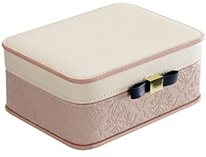 Schmuckschatulle, modisch, für Reisen, tragbar, für Halsketten, Ringe, Ohrringe, Schmuck, Verpackung, Präsentationsbox, Weihnachtsgeschenke (Farbe: Schwarz-JoJo's Bizarre Adventure1, Größe: 6,3 x