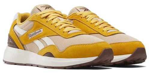 Reebok Unisex's Gl1100 Sneaker, Hrtggld Chalk Unearthbrown, 40 EU