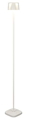 Konstsmide LED Stehleuchte Nice | weiß | Indoor/Outdoor | Kabellos | 17 x 17 x 120 cm | 7831-250