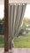 Eurofirany Garden Outdoorvorhäng mit Schlaufenschal- 1 STK. Abnehmbaren Schlaufen, Sonnenschutz Sichtschutz Winddicht Wasserdicht Vorhäng für Pavillon Terrasse Pergola, 155x260 cm, Cappuccino
