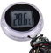 Motorrad Uhr, IP64 wasserdichte Motorrad Uhr, 28mm Auto Thermometer, Hochwasserdichtes Temperaturmessgerät Zum Aufkleben, Aufklebbare Taschenthermometer Mit Digitalanzeige