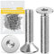 Caianwin 50 Stk M5 x 25mm Senkkopfschrauben Edelstahl DIN 7991 Senkkopf Innensechskant Senkschrauben Metrisches Regelgewinde Schrauben