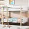 Umwandelbares Etagenbett Für Kinder, Massivholzrahmen, Lässt Sich Leicht In Zwei Plattformbetten Verwandeln, Mit Geländer Und Sicherer Leiter (Color:beige)