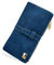 FuninCrea Portefeuille Femme Cuir Long Porte Feuilles avec Fenêtres d'Identification, Porte Feuille Minimaliste avec Pochette à Fermeture Éclair