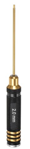 sourcing map RC Hex Screwdriver 2mm Titanium Hexagon Screwdrivers Wrench Steel RC Hex Driver Repair Tool for RC Models Car Helicopter Boat