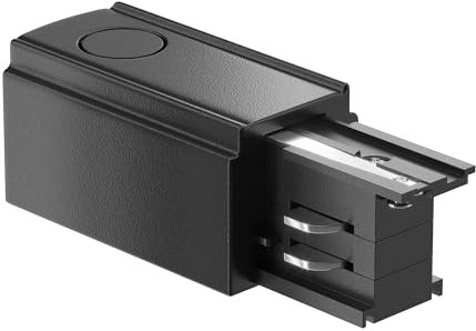 Maytoni Verbindungselement Connector mit Einspeisung für Aufputzschienensystem Zubehör für Schienen Trinity Schwarz Kunststoff