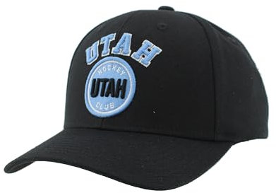 ZHATS Unisex-Erwachsene NHL Officially Licensed Hat Competitor Black Baseballkappe, Schwarz, Einheitsgröße