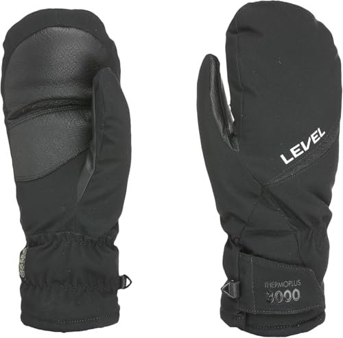 Level Alpine Mitt - Skihandschuhe Herren, Winterhandschuhe Herren Wasserdicht, Thermohandschuhe mit Kletteverschluss und Stulpe, Fäustlinge Herren Warm und Bequem, Ideal für Schnee - 1 Paar