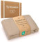 TSCHAMLER® Babydecke 80x100 cm – leicht & atmungsaktiv aus Musselin & Waffelpique, Oeko-TEX® Zertifiziert, feine Baumwolldecke in edler Geschenkbox – Beige