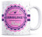 Tazletree Caroline Mug- Hands Off CAROLINE's Mug - Funny Pink & Purple Coffee Mug for Their Personal Space