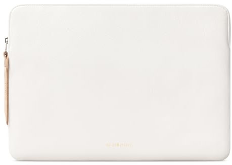 Comfyable Housse en cuir pour ordinateur portable compatible avec MacBook Pro M4 2024 de 16 et MacBook Air M4 M3 M2 2025 15, riz