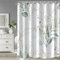 IGINOA Duschvorhang 180x200 Grün Antischimmel Badevorhang Shower Curtains Weiß Wasserdicht mit ösen Motiv Duschrollo Schimmelresistent Badewanne Vorhang Pflanzen Duschvorhänge Waschbar Muster
