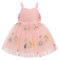 IWEMEK Robes B�b� Fille Bambin Princesse Tulle Broderie sans Manches Formelle Fleur Fille Robe pour La F�te Anniversaire Mariage de Soir�e Rose 5-6Y