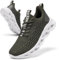 TIANZEBEN Herren Schuhe Turnschuhe Sportschuhe Laufschuhe Running Tennis Walkingschuhe Fitnessstudio Sneaker Freizeit Fashion Leichtgewichts Atmungsaktiv Armee grün 44