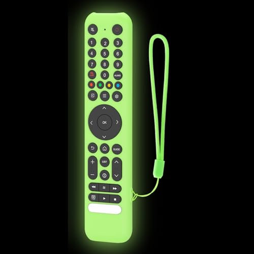 LVYXON Custodia in silicone per telecomando vocale TCL RC716/RC833, custodia protettiva, antigraffio, antiurto, leggera, antiscivolo, facile accesso ai pulsanti, disponibile in diversi colori (verde