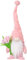 TOPPERFUN Tulp -Puppe Plüschzwerg Gnom Dekorationen Miniatur Ferienzwerge kleine Zwergenfiguren süße Zwerge Wohndeko zum Muttertag ausgestopfte Zwerge Puppe Plüsch Stoff Rosa