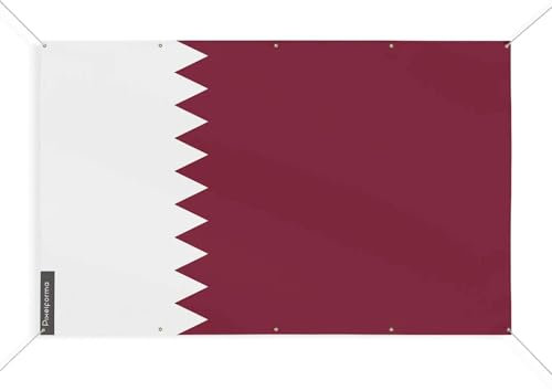 Bandiera Qatar 10 occhielli in varie misure, 100 x 150 cm