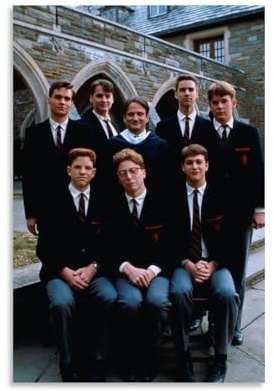 Poster auf Leinwand mit Aufschrift Dead Poets Society, moderne Kunstposter, elegante Kunst, ästhetischer Druck für Wohnzimmer, Schlafzimmer, 30 x 45 cm, ungerahmt