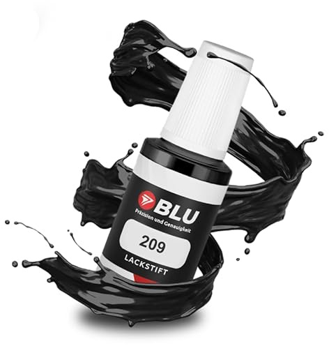 BLU Auto Lackstift Schwarz kompatibel für Toyota 209 SchwarzSandMetallic MysticSchwarzMica | Auto Lack Reparatur Ausbesserungslack