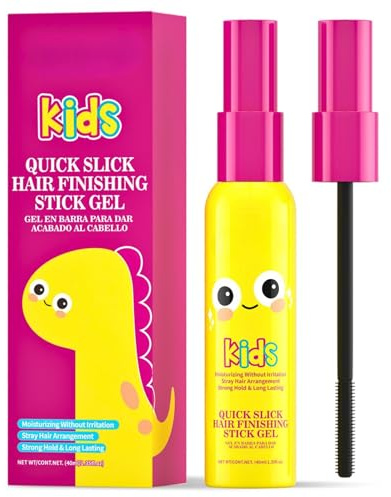 Hair Finishing Stick for Kids, Hair Mascara Wand & Hair Wax Stick, Strong Hold Kids Hair Gel & Hair Slick Stick for Girls Gymnastics Buns & Boys Hair Styling Products – Hair Stick for Flyaways 40ml
